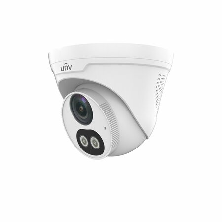 Uniview 4MP Color Hunter Eyeball Network Camera 2.8mm Fixed Lens, Warm Light IPC3614SR3-ADF28KMC-DL